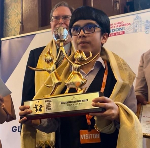 Mauro Lionel, compositor peruano de 12 años, recibió en Londres el Global Child Prodigy Award, vuelve a Lima y anunció concierto y disco en homenaje al Perú